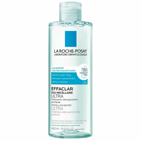 La Roche-Posay Effaclar Ultra мицеллярная вода очищение для жирной проблемной кожи, 400 мл