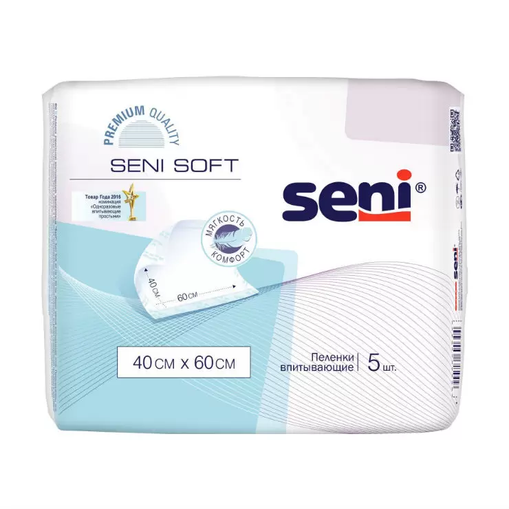 Seni Soft простыни (пеленки) 40х60 см, 5 шт