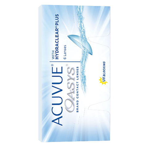 Контактные линзы Acuvue Oasys with Hydraclear Plus, -2.25 / 8.4 / 14.0, 6 шт.