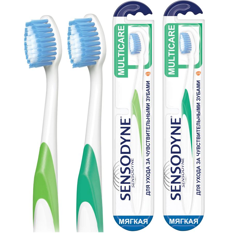 Зубная щетка Sensodyne комплексная защита для чувствительных зубов для деликатной чистки, мягкая, в ассортименте