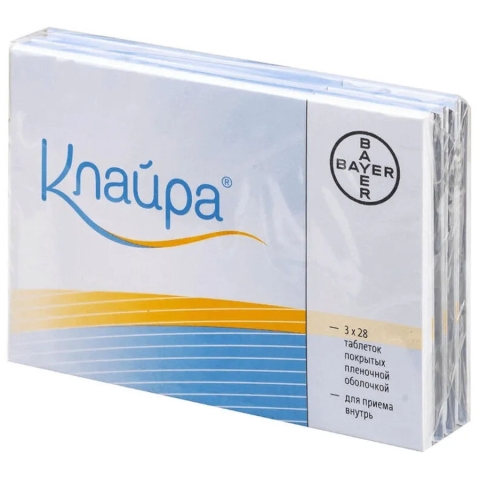 Клайра таблетки, 3 х 28 шт.