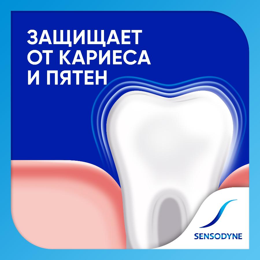 Зубная паста Sensodyne с фтором свежая мята защита от кариеса для чувствительных зубов, 75 мл