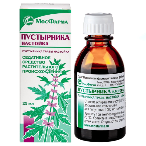 Пустырника настойка флакон, 25 мл