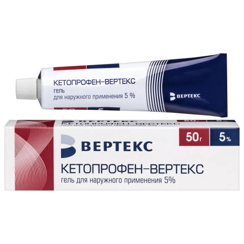 Кетопрофен 5% гель для наружного применения, 50г