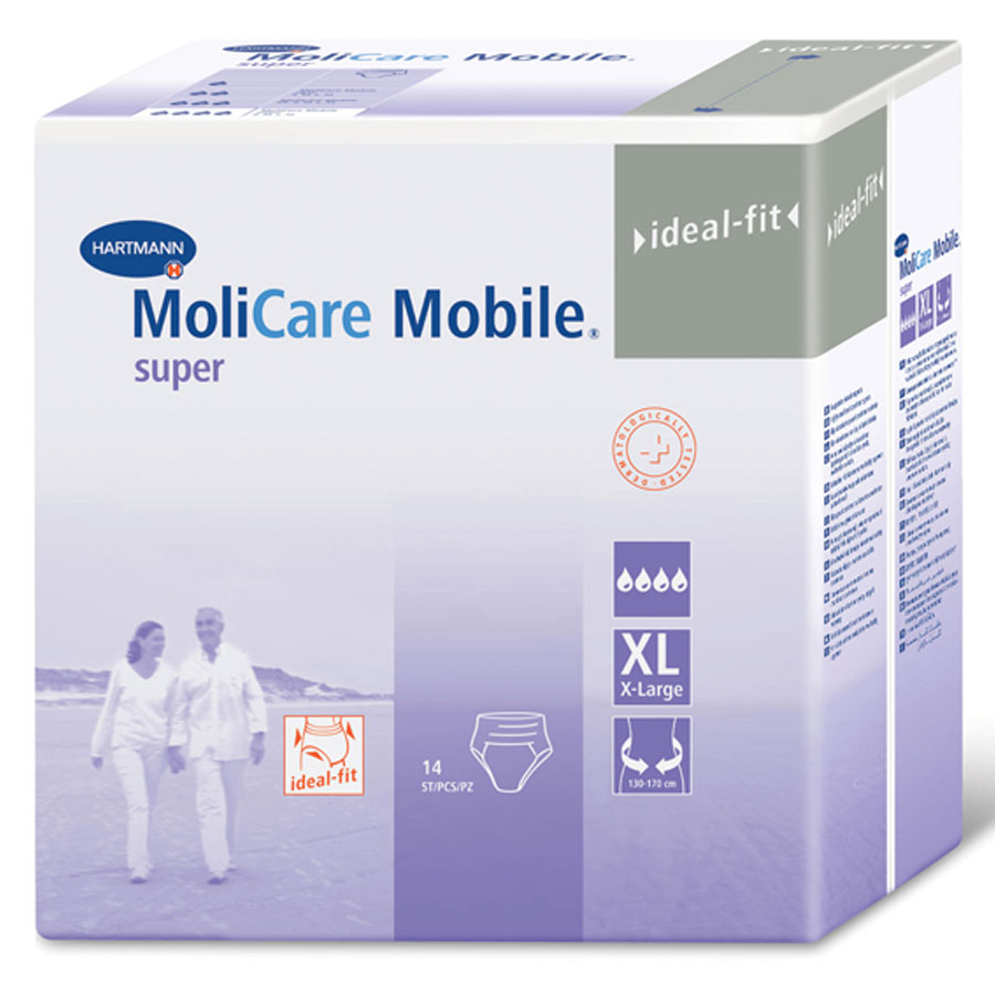 MoliCare Mobile ideal-fit / МолиКар Мобайл Трусы-подгузники разм. XL, 14 шт.