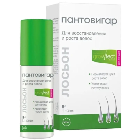 Пантовигар Growtect Formula лосьон для волос для женщин, 100 мл