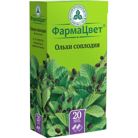 Ольхи соплодия 1,5г фильтр-пакеты, 20 шт.
