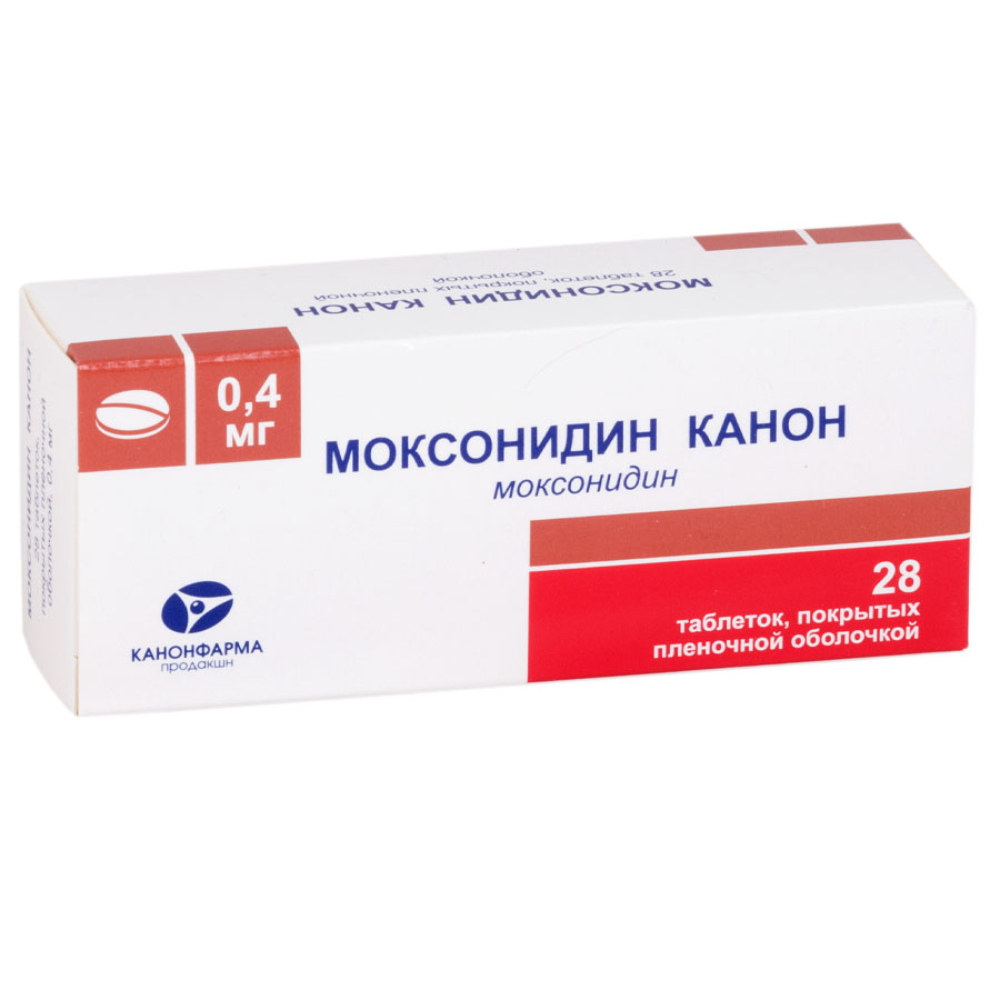 Моксонидин канон 0,4мг N28 табл. п.п.о.