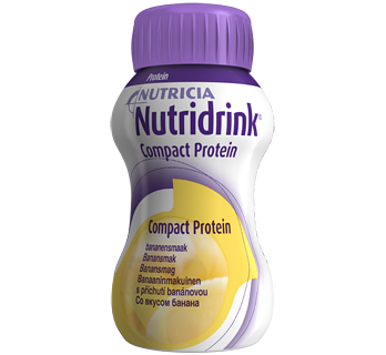 Нутридринк Компакт Протеин, бутылочка, 125 мл банан, 4 шт.
