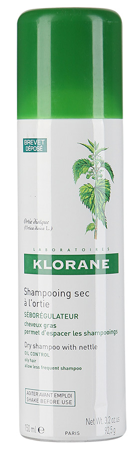 Клоран (Klorane) шампунь сухой с экстрактом Крапивы спрей, 150 мл
