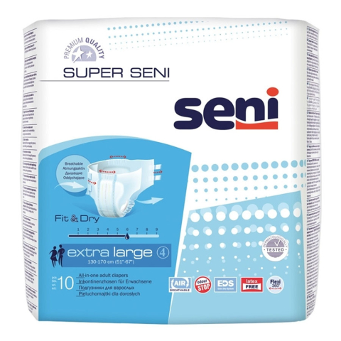 Seni Super extra large air подгузники, 10 шт.