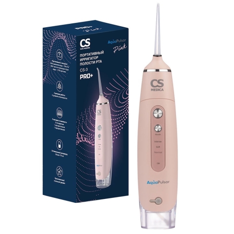 СиЭс Медика АкваПульсар Ирригатор полости рта CS-3 PRO+ розовый