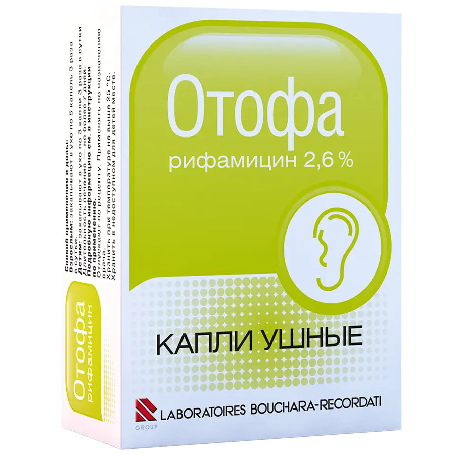 Отофа капли ушные, 10 мл