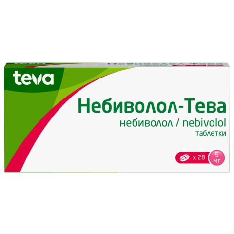Небиволол-Тева 5 мг таблетки, 28 шт.