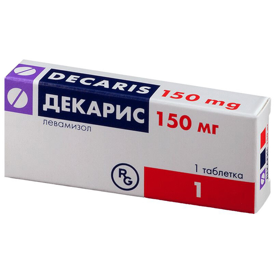 Декарис 150 мг таблетки, 1 шт.
