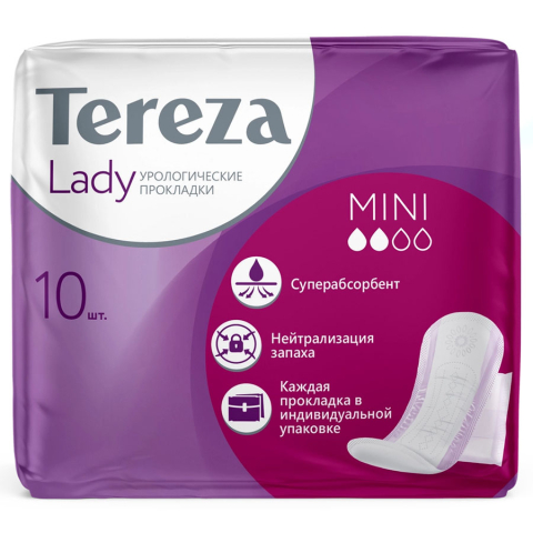 Терезаледи прокладки урологические мини, 10 шт.