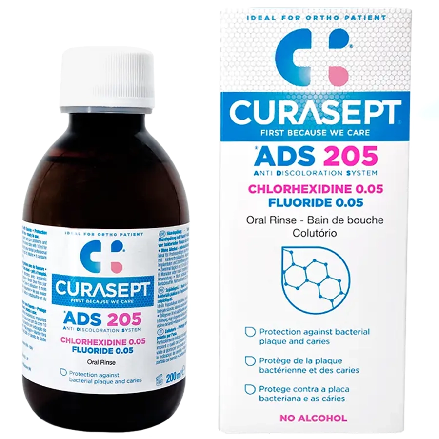 Курасепт Ополаскиватель для полости рта ADS 220 DNA 0,2% хлоргексидин, 200 мл