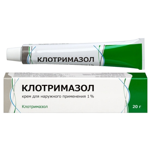 Клотримазол 1% крем для наружного применения, 20г