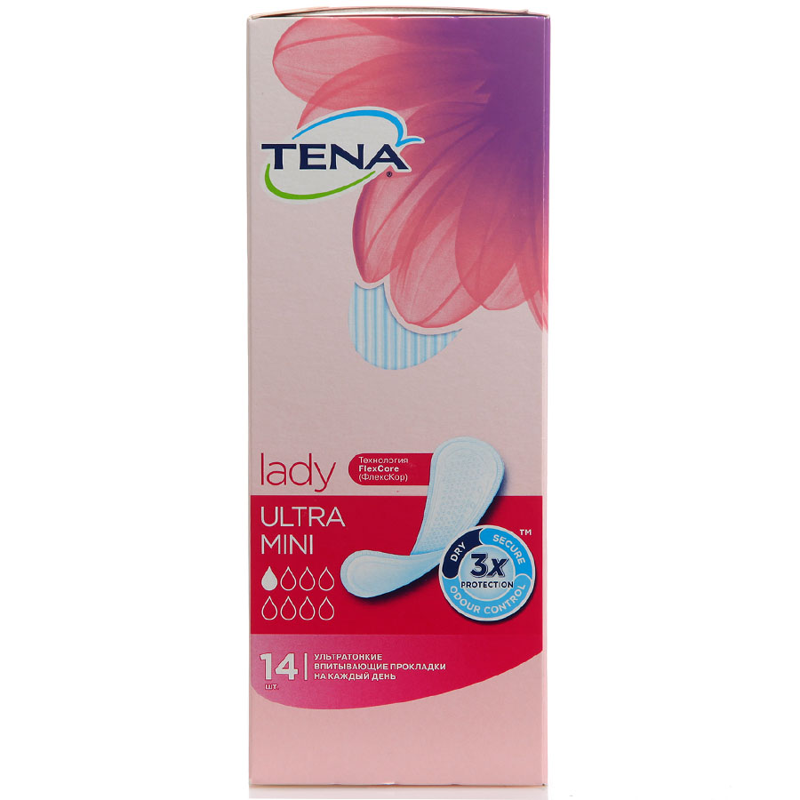 Тена lady slim ultra mini урологические прокладки 14 шт.