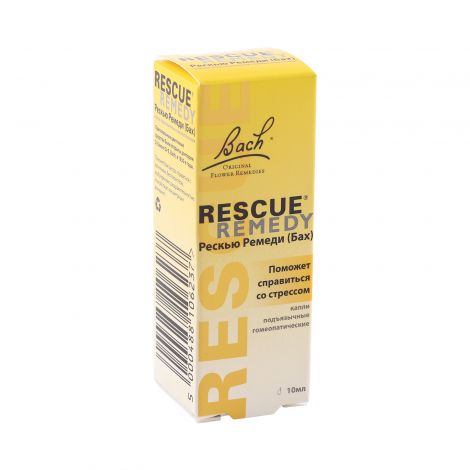 РЕСКЬЮ РЕМЕДИ /БАХ/ 10МЛ КАПЛИ ПОДЪЯЗЫЧ