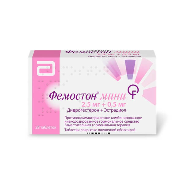 ФЕМОСТОН МИНИ 2,5МГ+0,5МГ N28 ТАБЛ.П.П.О.