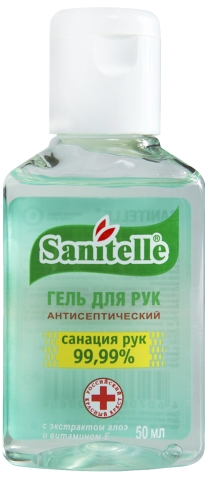 Санитель гель д/рук антисептический с экстр алоэ и вит е фл 50мл
