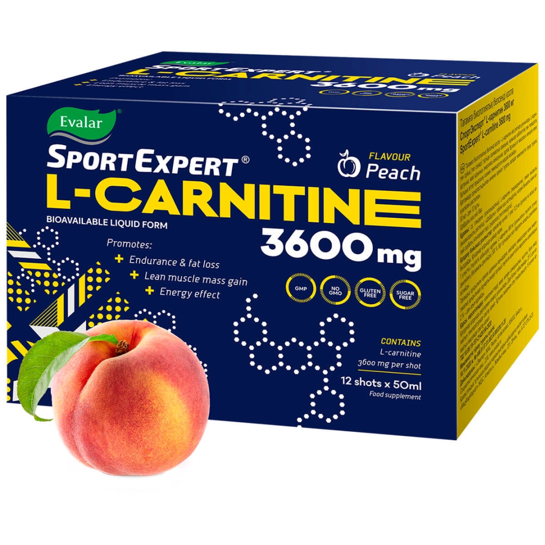 СпортЭксперт L-карнитин  Эвалар3600 мг напиток 50 мл, 12 шт.