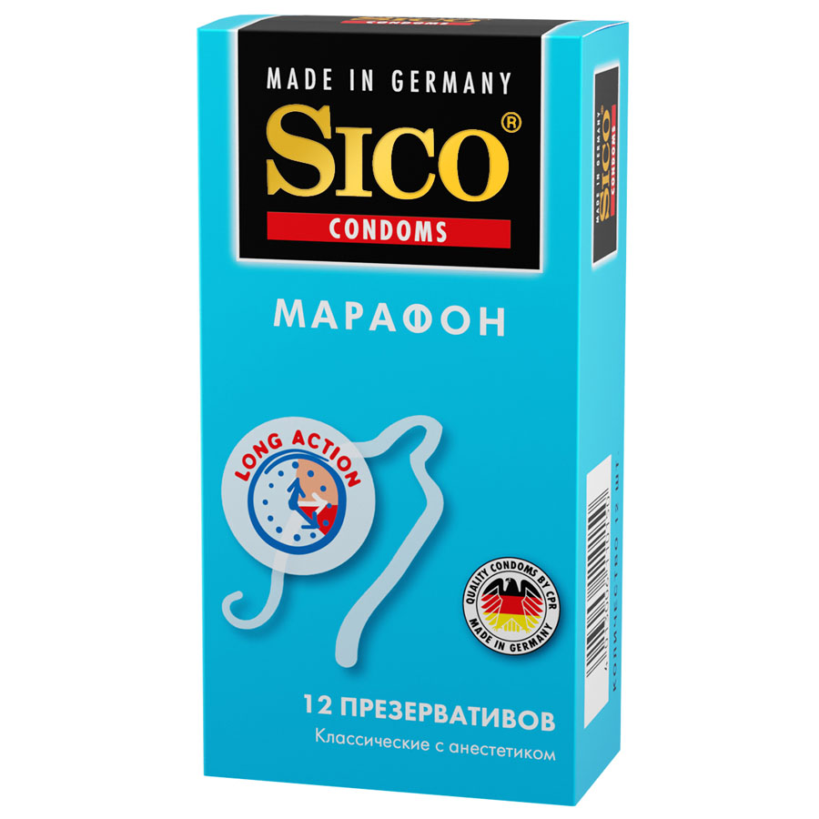 Сико (Sico) Презервативы Марафон классические, 12 шт.
