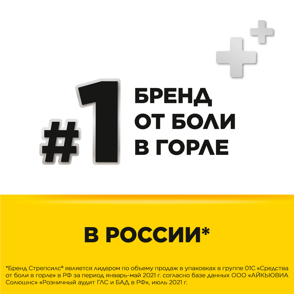 Стрепсилс таблетки для рассасывания мед-лимон, 36 шт.