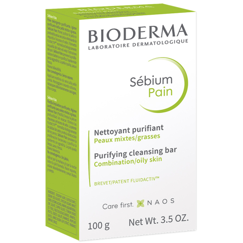 Bioderma Sebium мыло очищающее для жирной и комбинированной кожи лица и тела, 100г