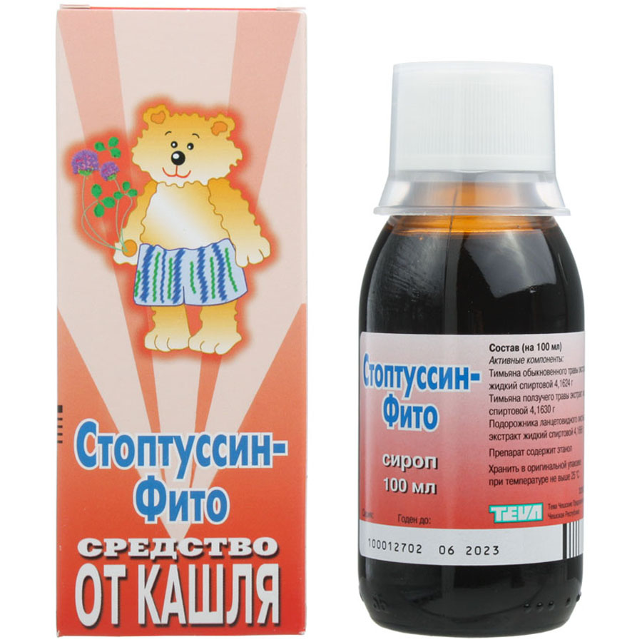 Стоптуссин-фито с медом сироп, флакон, 100 мл