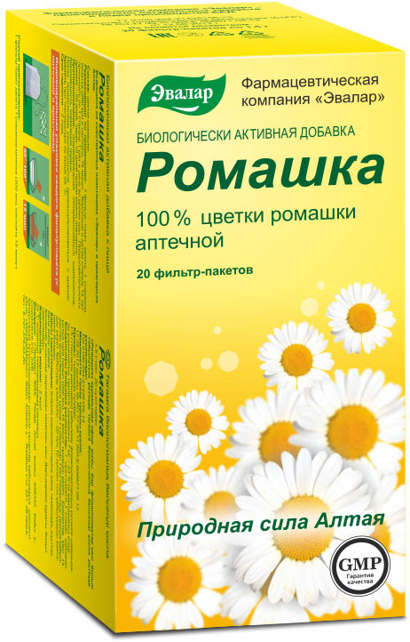 Ромашка чай фильтр-пакеты, 20 шт, Эвалар
