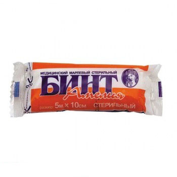 Бинт стерильный Амелия 10 см х 5 м, 1 шт.