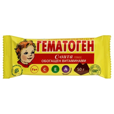 Гематоген С-Вита Плюс, 50г