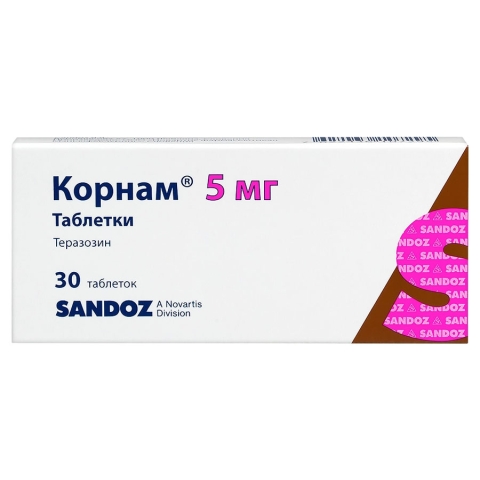Корнам 5 мг таблетки, 30 шт.