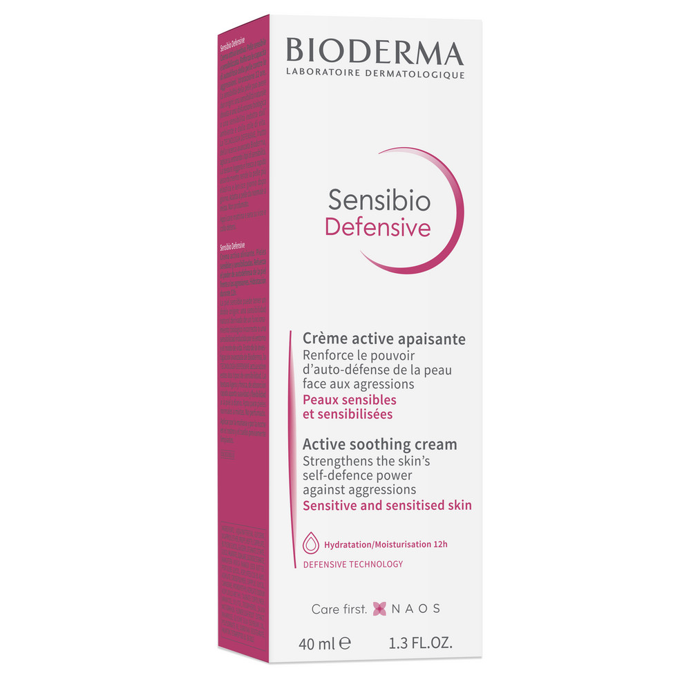 Bioderma Sensibio Defensive Легкий крем для чувствительной кожи, 40 мл