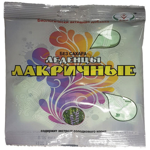 Леденцы лакричные 30г без сахара