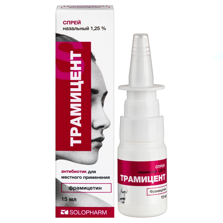Трамицент 1,25% спрей назальный, 15 мл