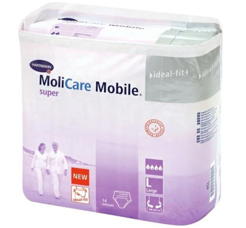Трусы-подгузники МолиКар Мобайл супер/MoliCare Mobile super р. ХL, 14 шт
