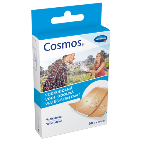 Cosmos / Космос Water-resistant пластырь водоотталкивающий 6см х 10 см, 5 шт.