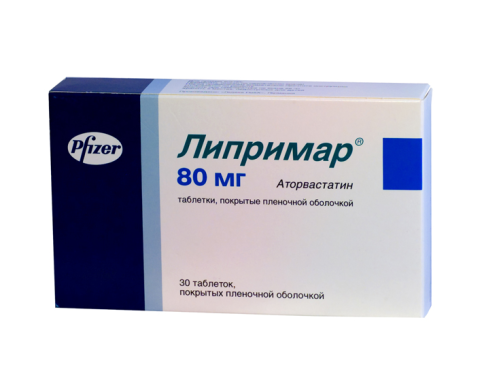 ЛИПРИМАР 80МГ N30 ТАБЛ.П.П.О.