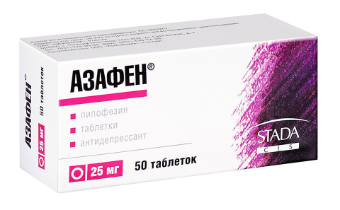Азафен 0.025г №50 таб