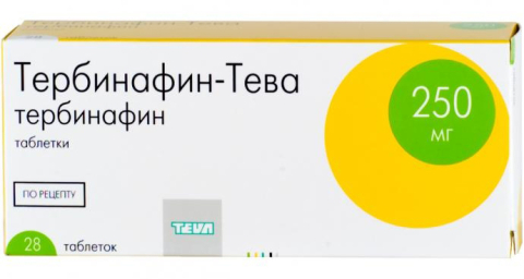 Тербинафин 250 мг 28 шт. таблетки