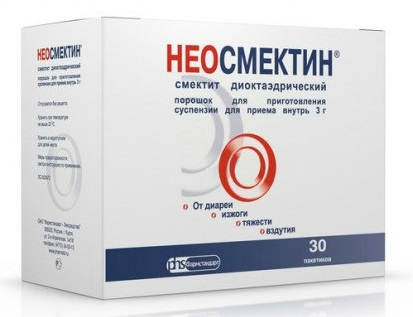 Неосмектин пор. д/приг. сусп. д/приема внутрь пак. 3г №30 ваниль