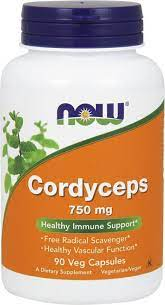 Now / Нау Кордицепс 750 мг капсулы вегетарианские, 90 шт.