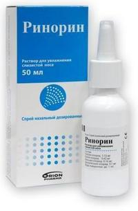 РИНОРИН 50МЛ Р-Р/СПРЕЙ Д/УВЛ СЛИЗИСТОЙ НОСА