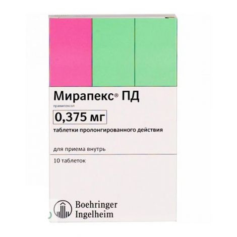 Мирапекс ПД 0,000375 №10 табл