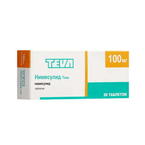 НИМЕСУЛИД-ТЕВА 100МГ N20 ТАБЛ. - купить по цене 0 руб. в г. Москва в ...