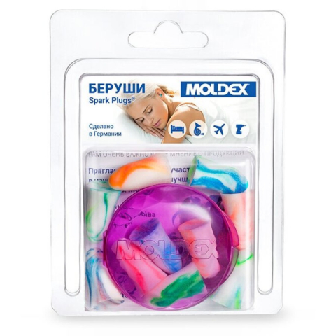 Беруши молдекс спарк плагс без шнурка, 10 шт.