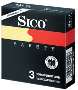 Презервативы Sico SAFETY Классические 3 шт.